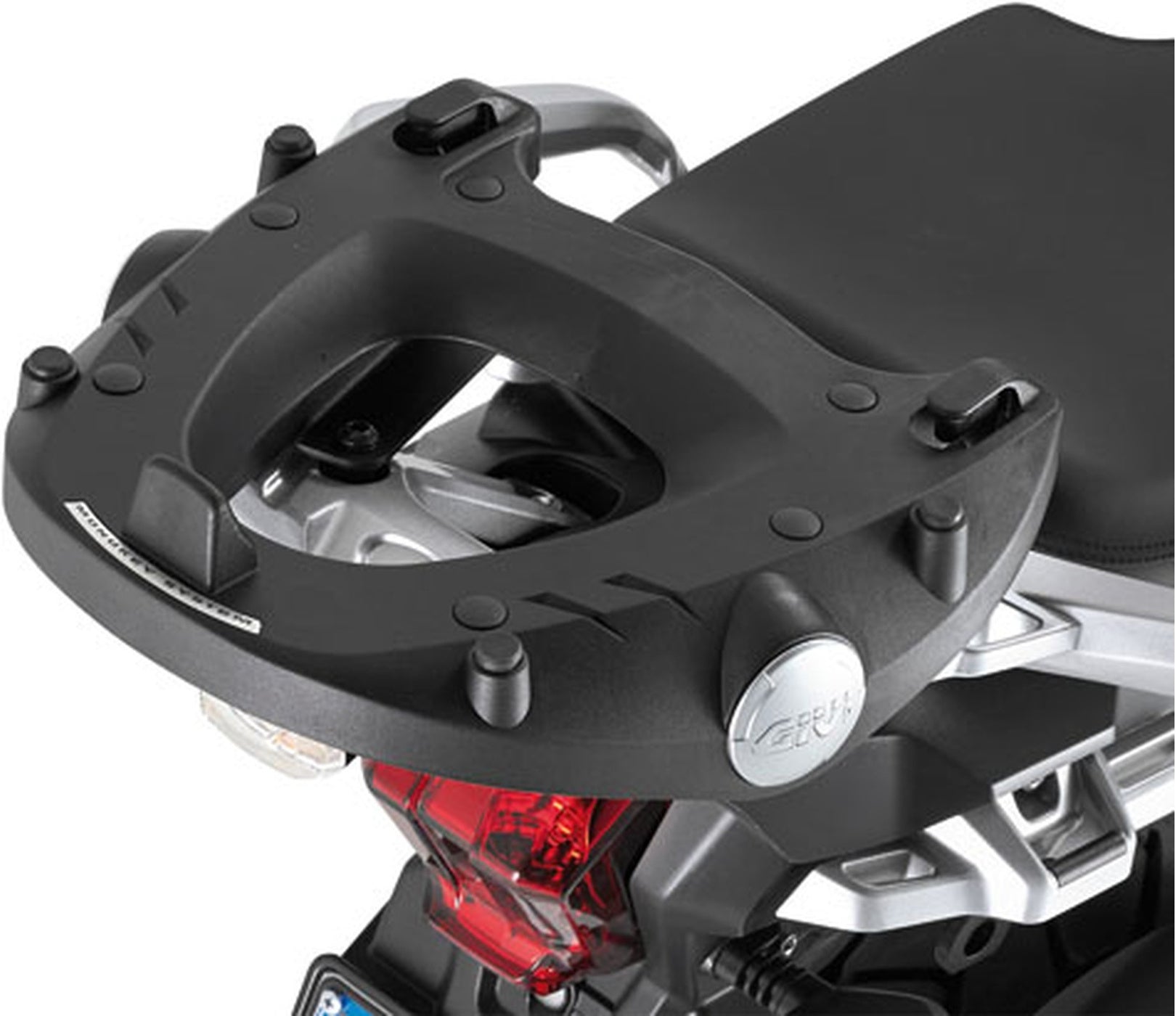 Monokey Trekker Outback Evo Smart Black Aluminium Top Case - 42 Lt Trekker Outback Evo Smart Aluminium - Givi Compatible With Triumph Tiger 1200 Explorer (2016-2017)