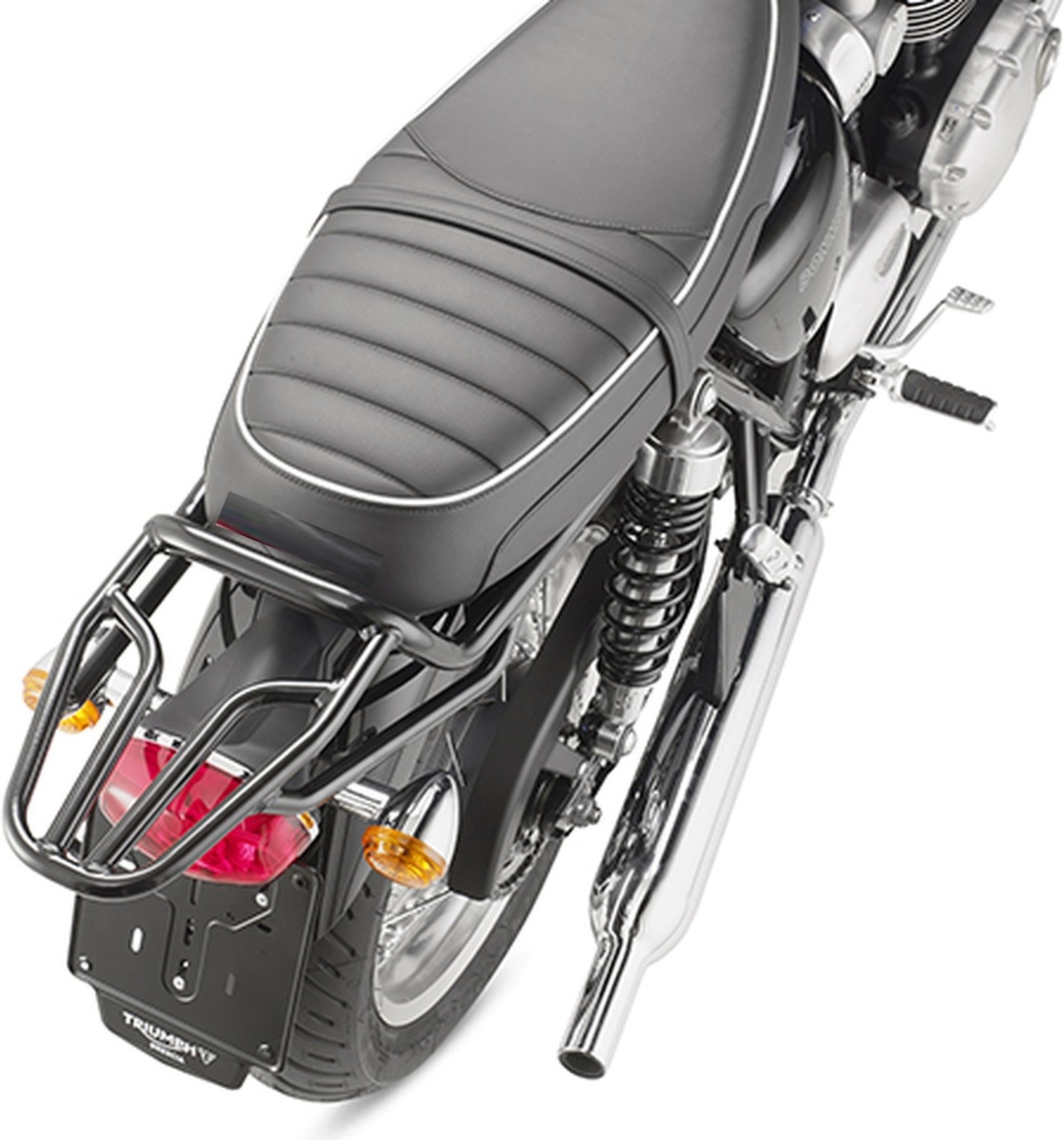 Monokey Trekker Outback Evo Smart Black Aluminium Top Case - 42 Lt Trekker Outback Evo Smart Aluminium - Givi Compatible With Triumph Bonneville T120 (2016-2024)