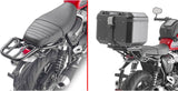Monokey Silver Tech Top Case - 47 Lt Technopolymer - Givi Compatible With Triumph Speed Twin 1200 (2019-2020)