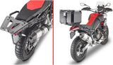 Monokey Trekker Dolomiti Black Aluminium Top Case - 30 Lt Trekker Dolomiti Aluminium - Givi Compatible With Aprilia Tuareg 660 (2021-2024)