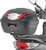 Monolock Black Top Case - 30 Lt Technopolymer - Givi Compatible With Sym Symphony St 200 (2015-2020)