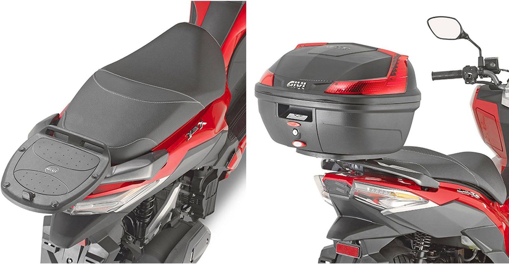 Monolock Simply Iv Black Tech Top Case - 45 Lt Simply Iv Technopolymer - Givi Compatible With Sym Jet X 125 (2021-2024)