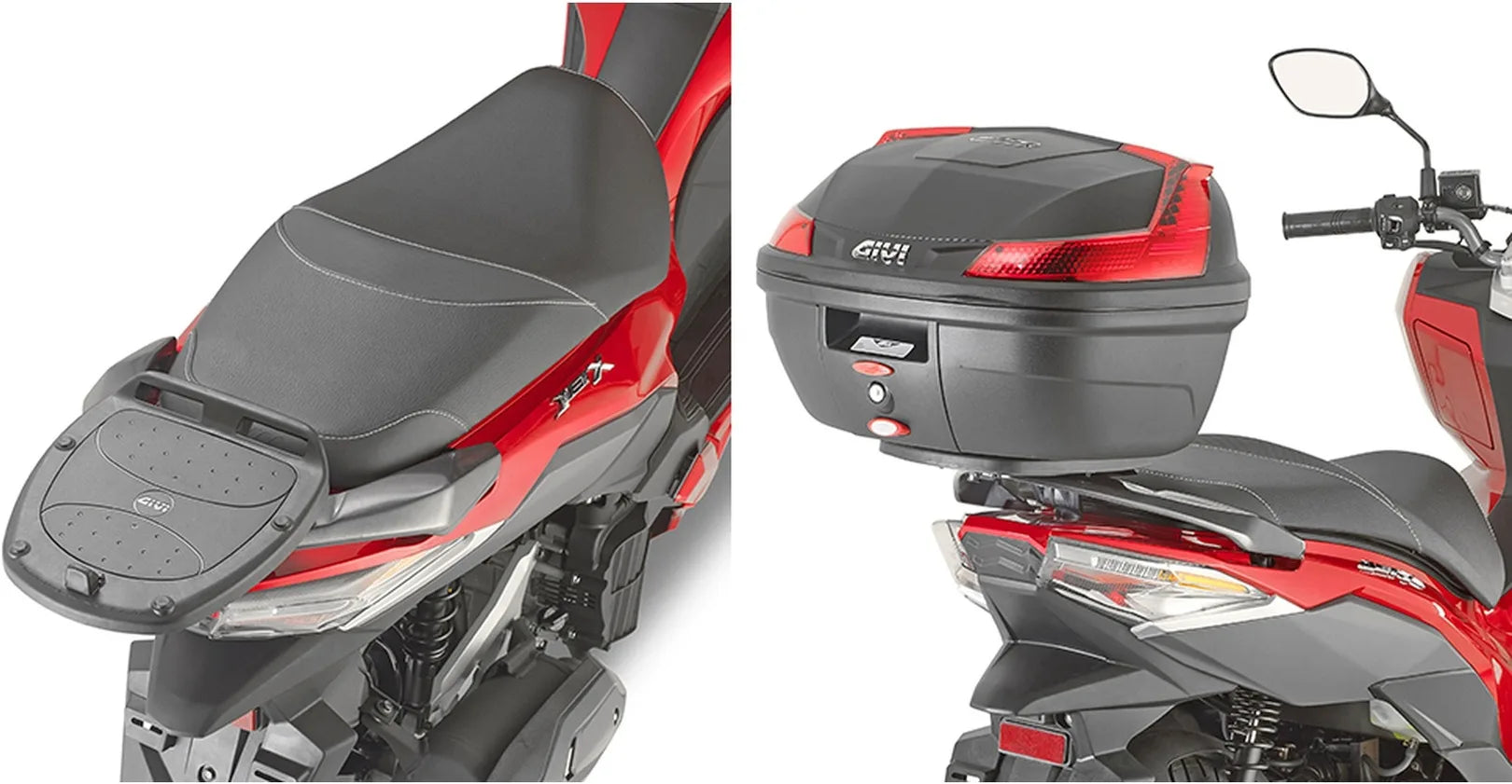 Motorradkoffer Monolock Silber 32 Lt Technopolymer - Givi Kompatibel Mit Sym Jet X 125 (2021-2024)