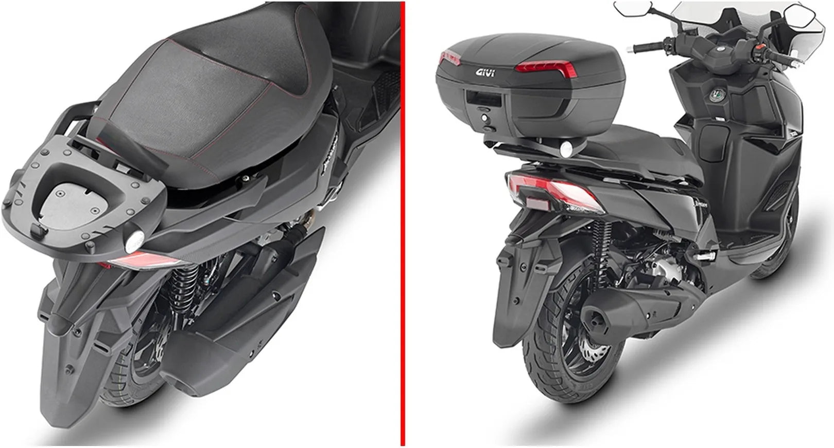 Motorradkoffer Monolock Simply Iv Schwarz Tech 45 Lt Simply Iv Technopolymer - Givi Kompatibel Mit Sym Joyride 300 (2022-2024)