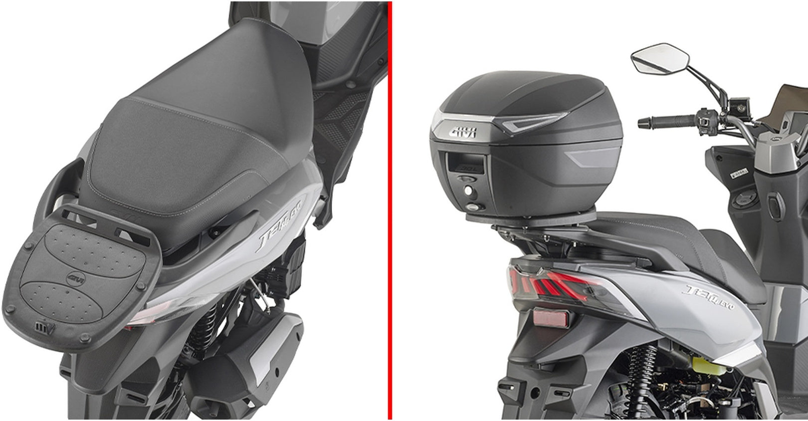 Monolock Black Top Case - 30 Lt Technopolymer - Givi Compatible With Sym Jet 14 Evo 125 - 200 (2024)