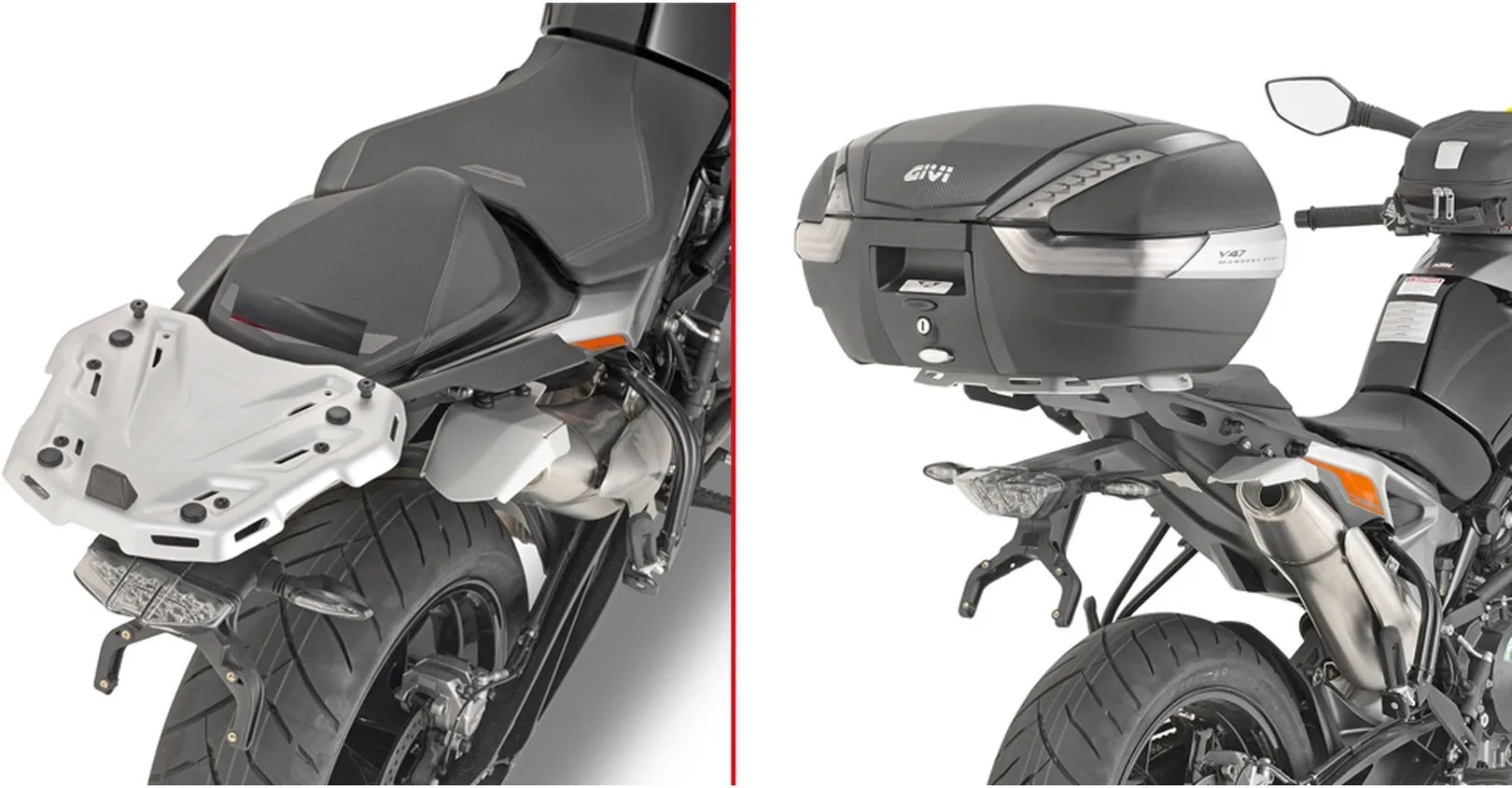 Top Bag Monokey Schwarz 40 Lt Nylon - Givi Kompatibel Mit Ktm 790 Duke (2018-2020)