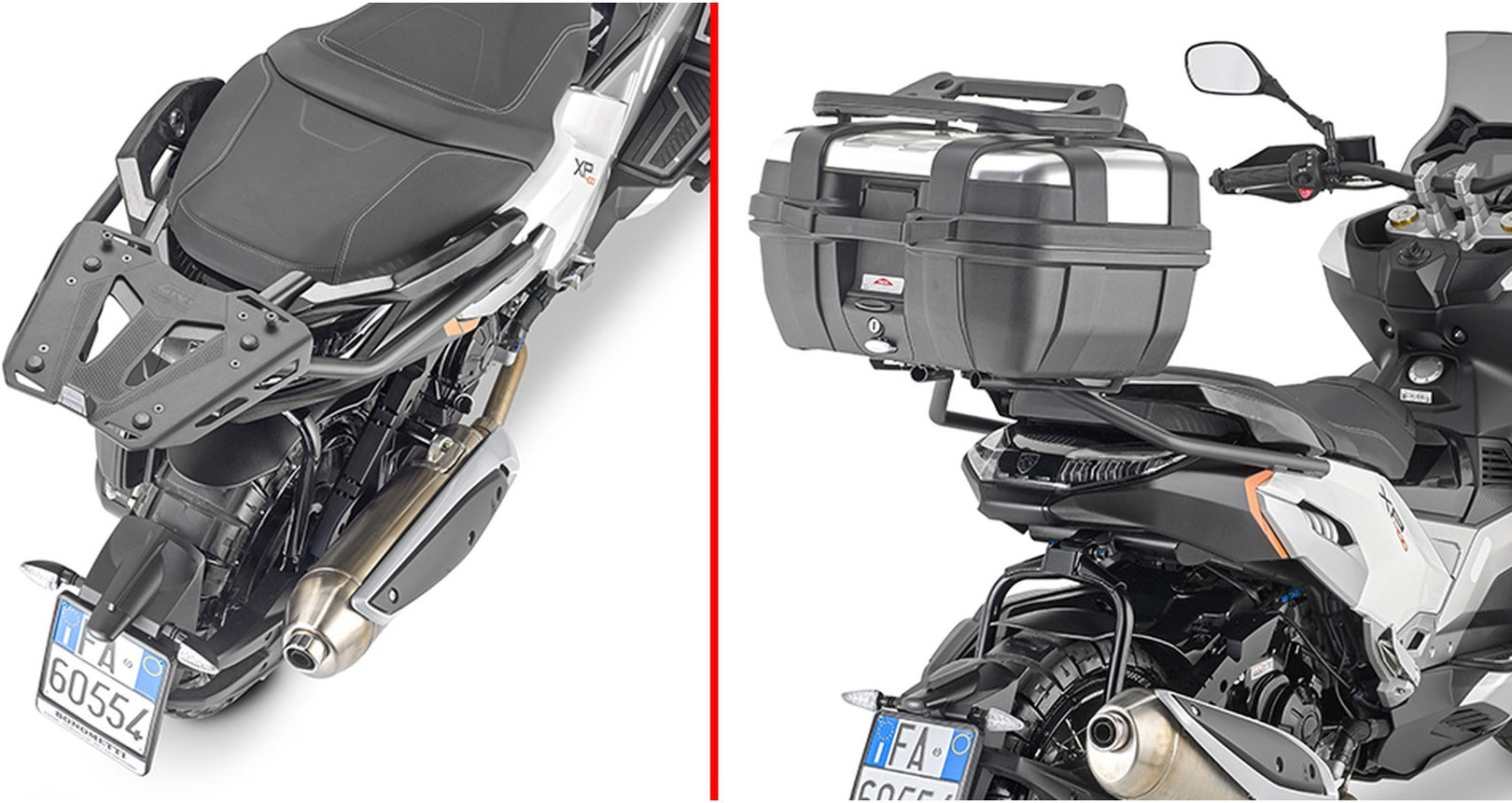 Monokey Trekker Outback Evo Smart Aluminium Top Case - 42 Lt Trekker Outback Evo Smart Aluminium - Givi Compatible With Peugeot Xp 400 Gt (2023)