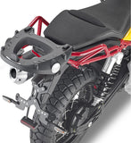 Monolock Silver Top Case - 32 Lt Technopolymer - Givi Compatible With Moto Guzzi V85 Tt (2019-2023)