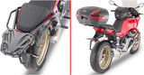 Monokey Trekker Black Aluminium Top Case - 33 Lt Trekker Aluminium - Givi Compatible With Moto Guzzi V 100 Mandello 1000 (2022-2024)