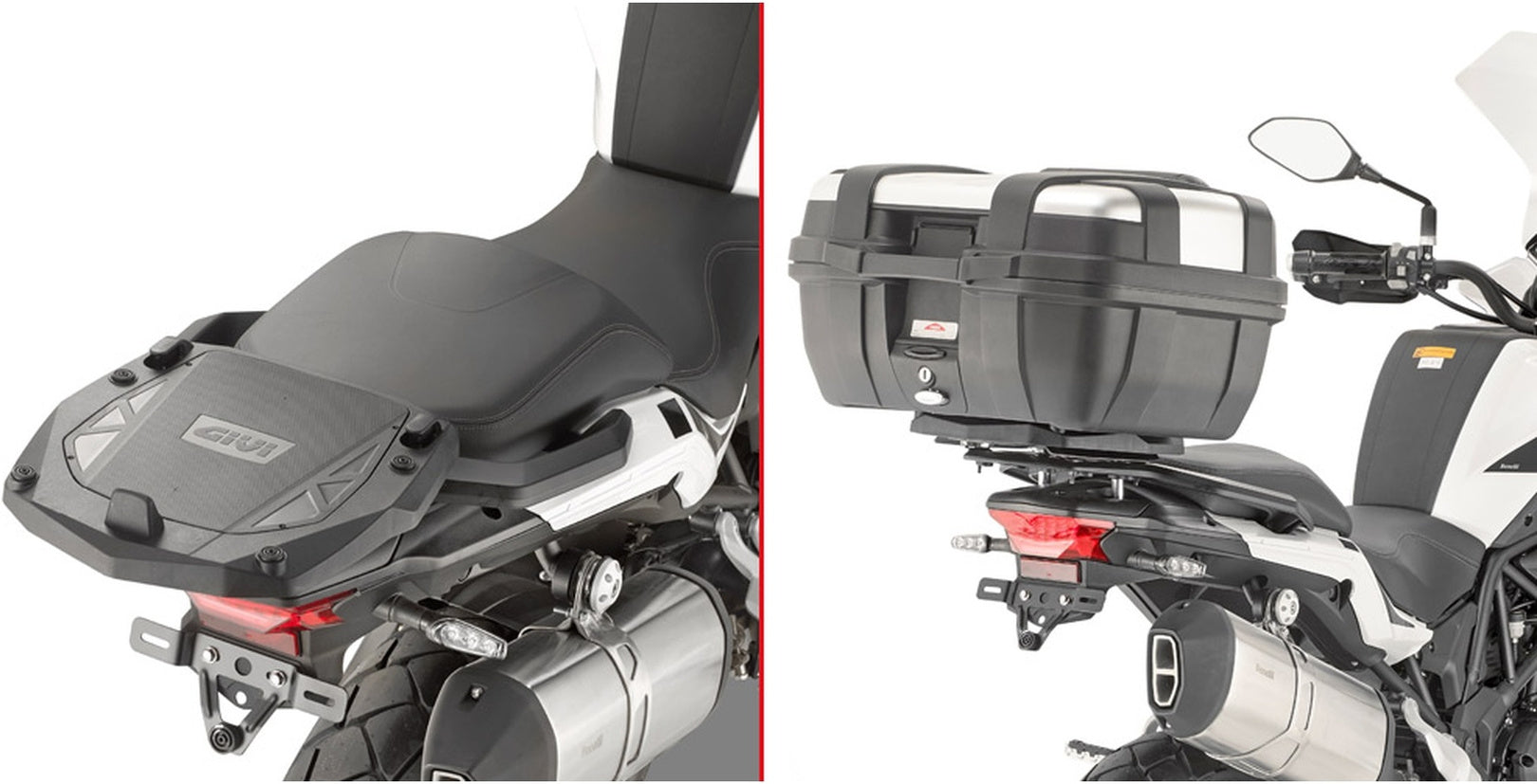 Monokey Aluminium Top Case - 47 Lt Technopolymer - Givi Compatible With Benelli Trk 502 X (2020-2024)