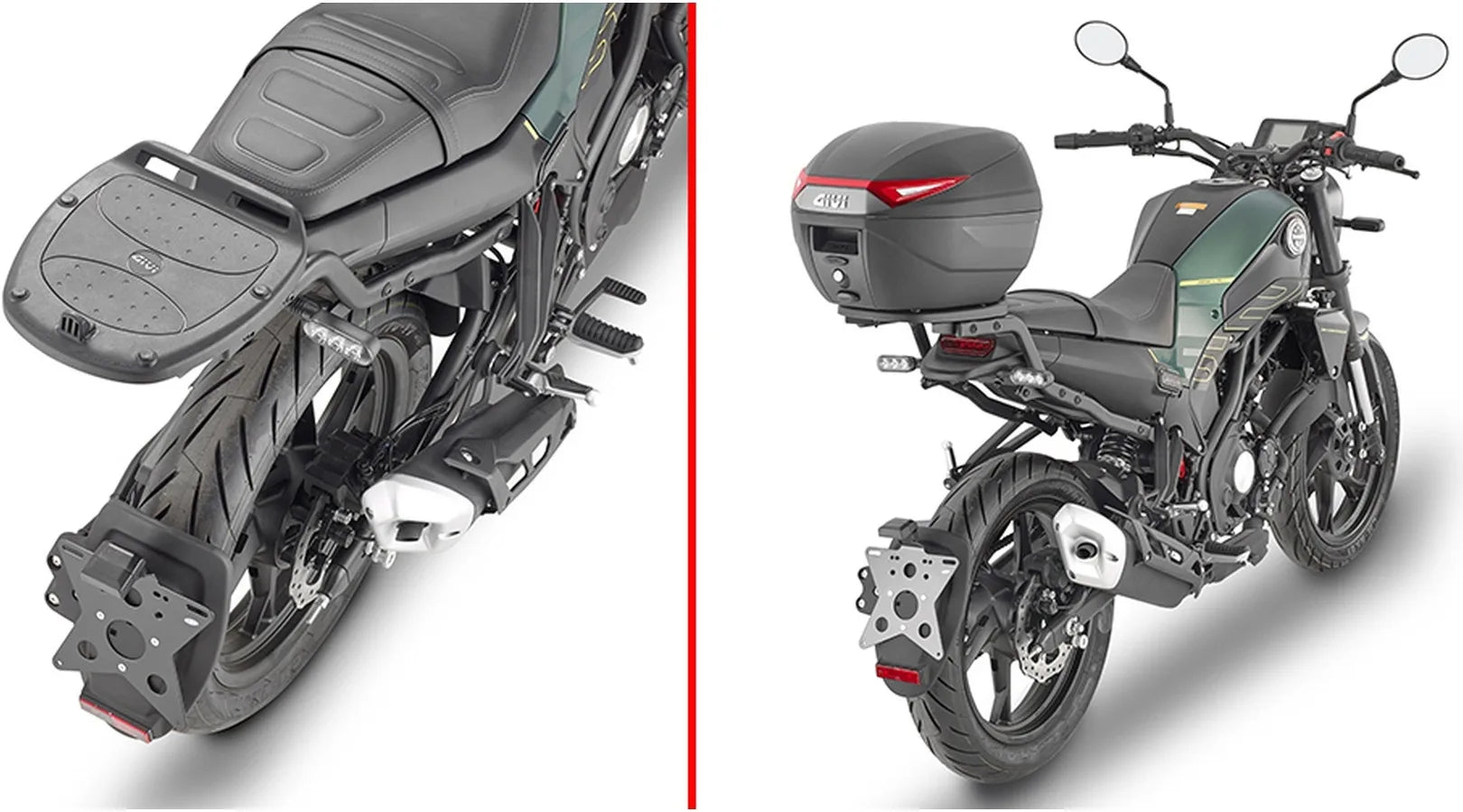 Motorradkoffer Monolock Schwarz 29 Lt Technopolymer - Givi Kompatibel Mit Benelli Leoncino 125 (2022-2024)