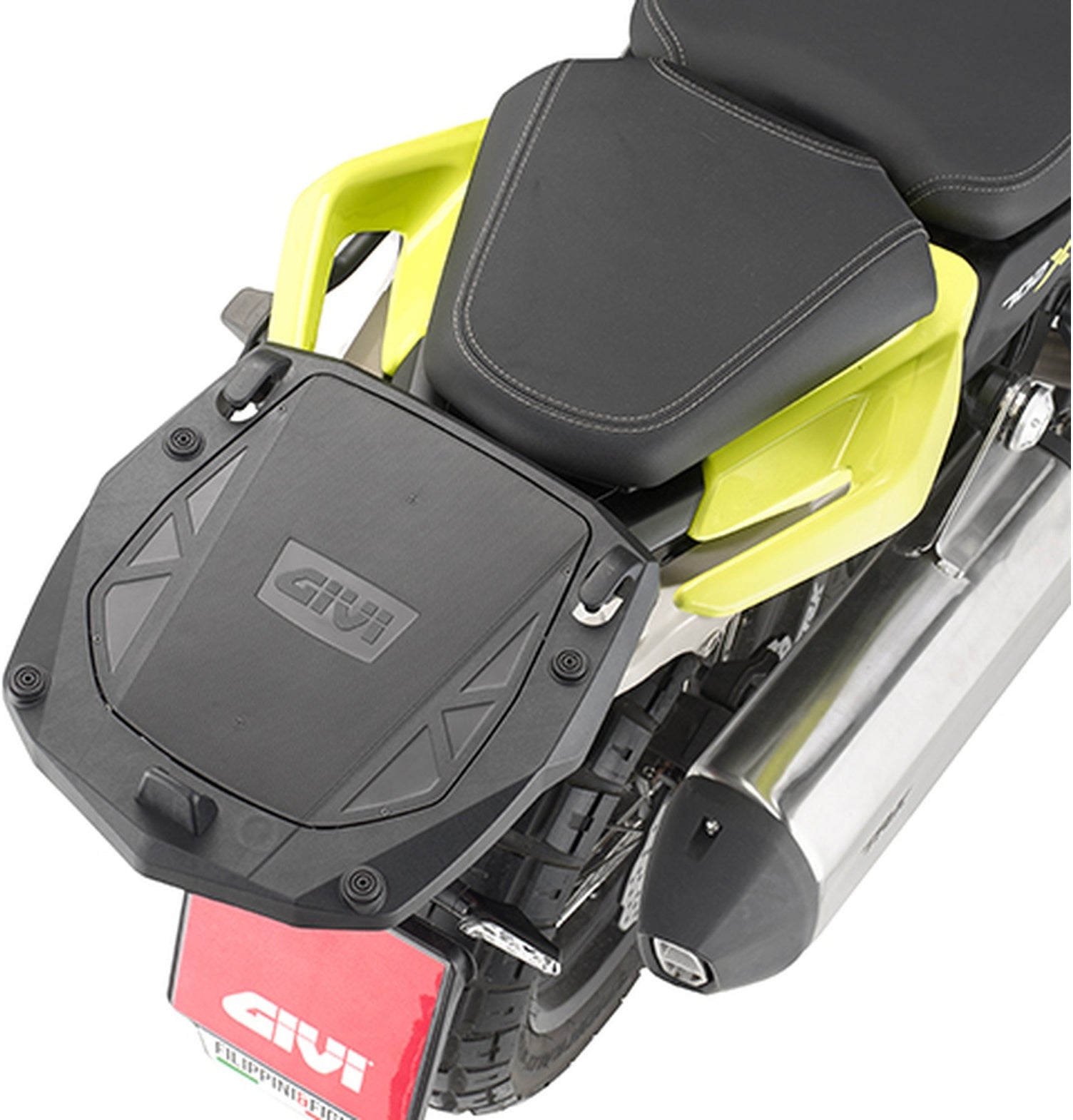 Monokey Arena Black Tech Top Case - 45 Lt Arena Technopolymer - Givi Compatible With Benelli Trk 702 (2023-2024)