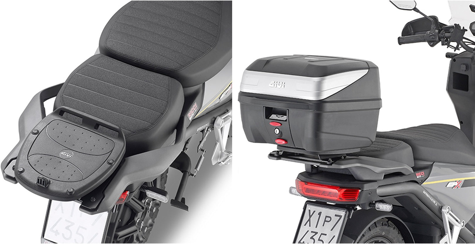 Monokey Black Top Case - 34 Lt Technopolymer - Givi Compatible With Super Soco Cpx (2021-2024)