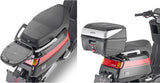 Motorradkoffer Monolock Riviera Triple Black 46 Lt Riviera Technopolymer - Givi Kompatibel Mit Niu Nqi (2019-2024)