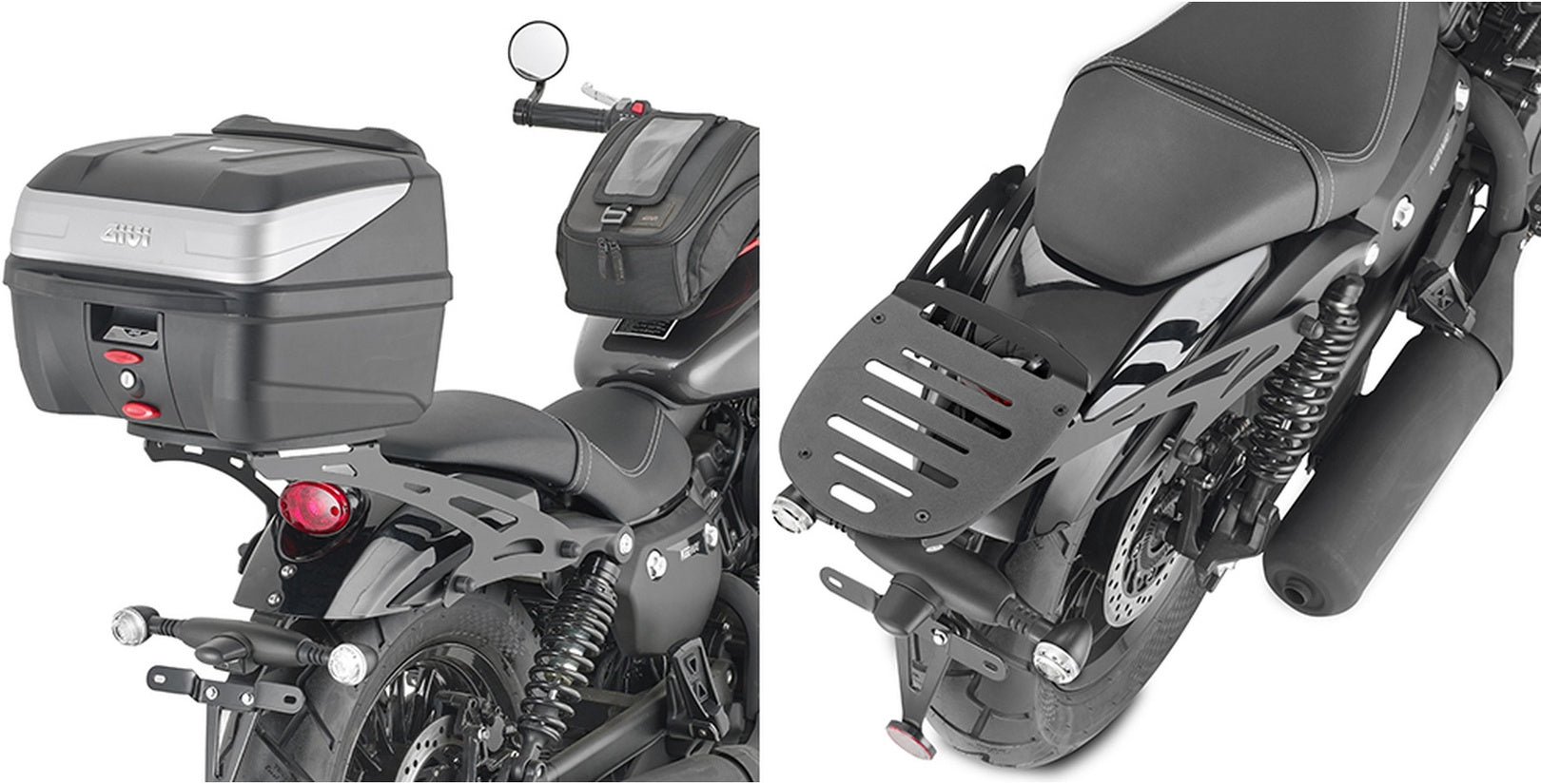 Monolock Blade Black Tech Top Case - 47 Lt Blade Technopolymer - Givi Compatible With Keeway V 302 C 300 (2023-2024)