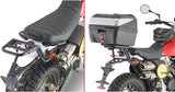 Monolock Alpina Aluminium Top Case - 44 Lt Alpina Aluminium - Givi Compatible With Fantic Motor Caballero Scrambler 250 (2018-2023)