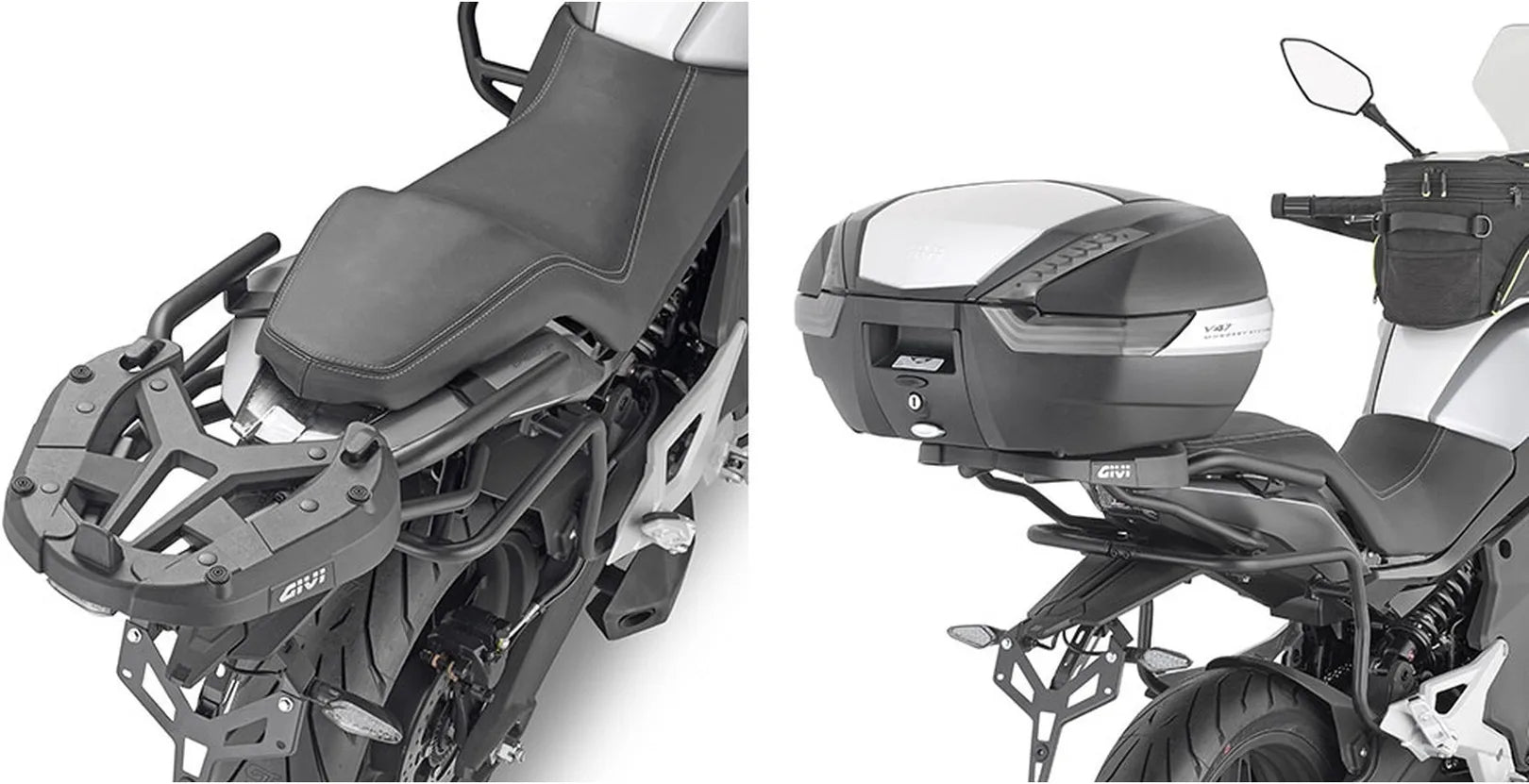 Motorradkoffer Monokey Aluminium 47 Lt Technopolymer - Givi Kompatibel Mit Cfmoto Multiterrain 650 Mt (2021-2024)