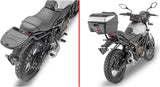 Monolock Riviera Black Tech Top Case - 46 Lt Riviera Technopolymer - Givi Compatible With Voge Trofeo 300 Ac Scrambler (2022-2024)