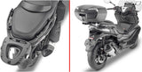 Motorradkoffer Monolock Riviera Triple Black 46 Lt Riviera Technopolymer - Givi Kompatibel Mit Voge Sr4 350 (2022-2024)