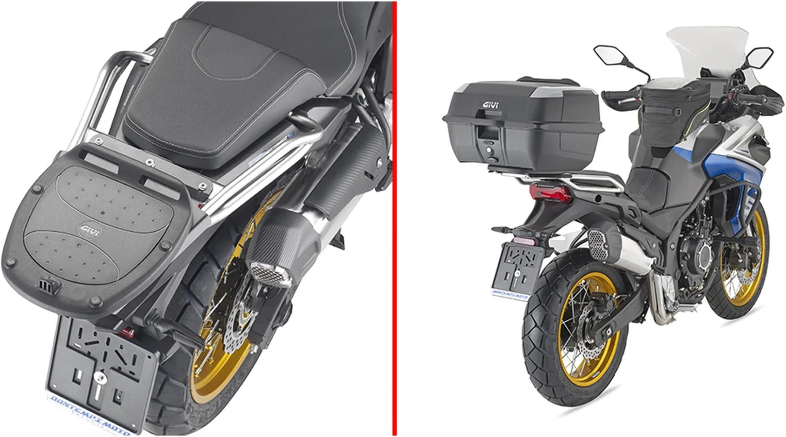 Motorradkoffer Monokey Silber Tech 47 Lt Technopolymer - Givi Kompatibel Mit Voge Valico 625 Dsx (2025)