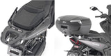 Monokey Trekker Lite Gray Top Case - 35 Lt Trekker Lite Technopolymer - Givi Compatible With Wottan Storm S 300 (2022-2024)