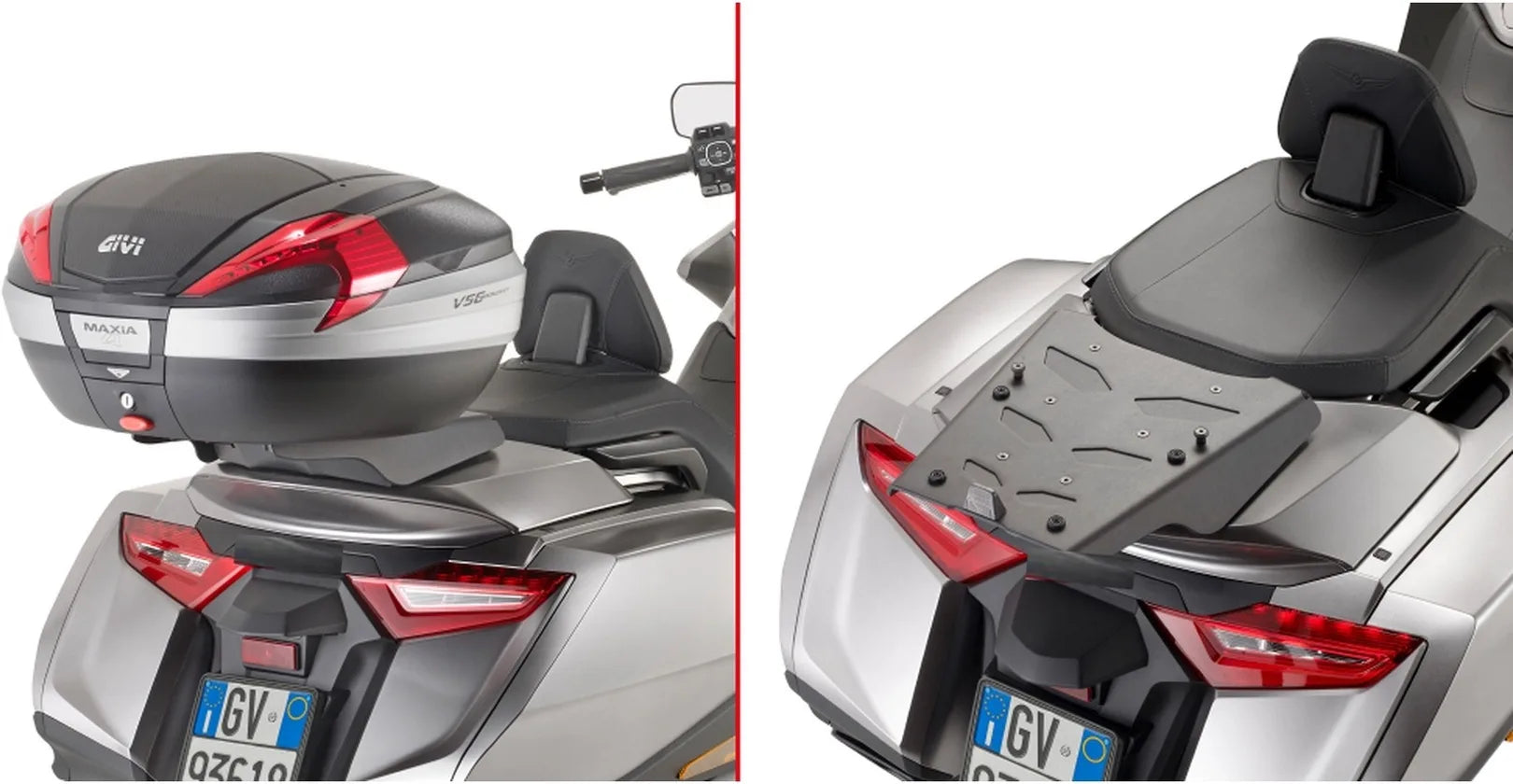Motorradkoffer Monokey Trekker Aluminium Schwarz 52 Lt Trekker Aluminium - Givi Kompatibel Mit Honda Gl 1800 Gold Wing (2018-2024)