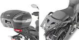 Motorradkoffer Monokey Schwarz 40 Lt Technopolymer - Givi Kompatibel Mit Yamaha Tracer 9 - Gt - Gt+ (2021-2024)