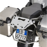Monokey Trekker Outback Evo Smart Black Aluminium Top Case - 42 Lt Trekker Outback Evo Smart Aluminium - Givi Compatible With Bmw R 1250 Gs Adventure (2019-2024)