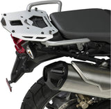 Monokey Trekker Outback Evo Smart Black Aluminium Top Case - 58 Lt 6Kg Trekker Outback Evo Smart Aluminium - Givi Compatible With Triumph Tiger 800 - Xc - Xr (2011-2017)
