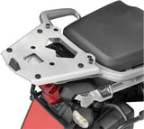 Monokey Trekker Outback Evo Smart Black Aluminium Top Case - 58 Lt 6Kg Trekker Outback Evo Smart Aluminium - Givi Compatible With Triumph Tiger 1200 Explorer (2016-2017)