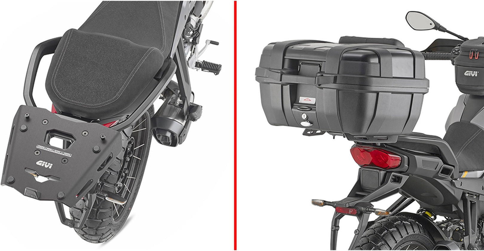 Monokey Trekker Outback Evo Smart Anodized Aluminium Top Case - 58 Lt Trekker Outback Evo Smart Anodized Aluminium - Givi Compatible With Moto Guzzi Stelvio 1000 (2024)
