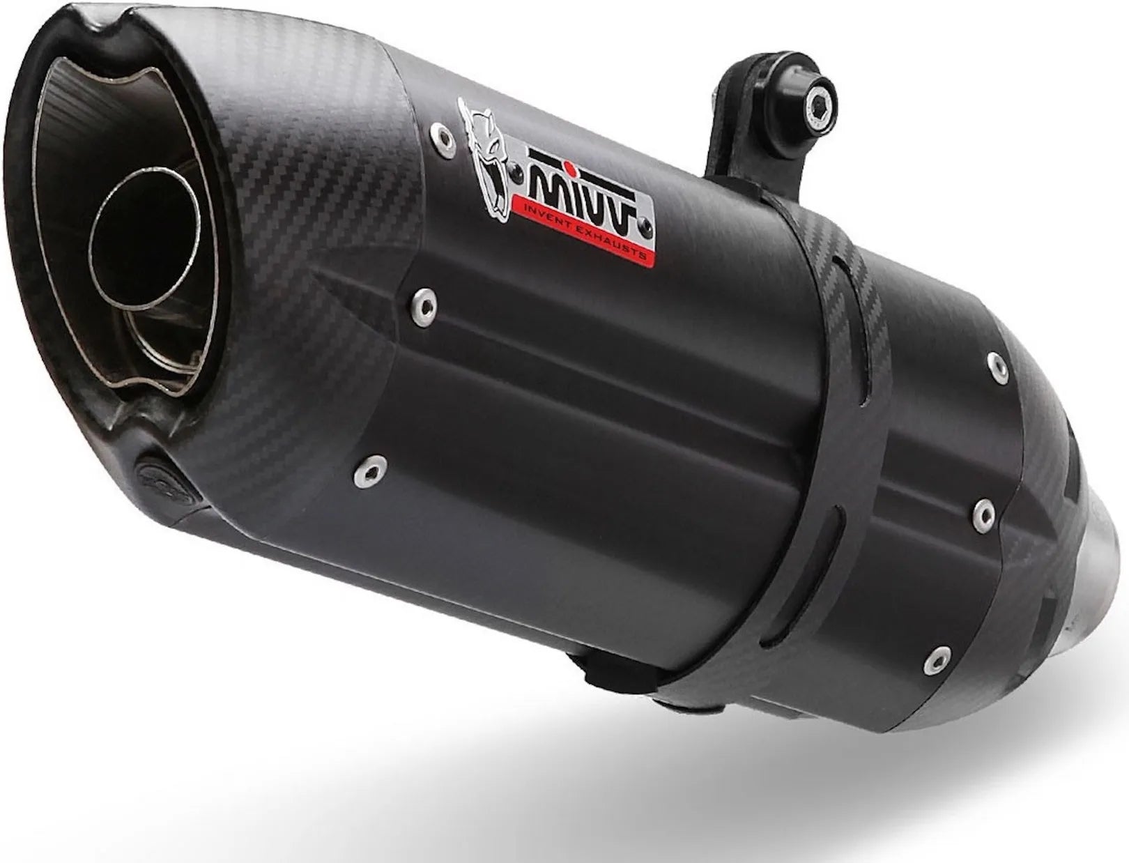 Auspuffendstück Mit Geräuschzulassung Suono Stahl Schwarz Carbon - Mivv Kompatibel Mit Suzuki Gsx-R 600 (2011-2016)