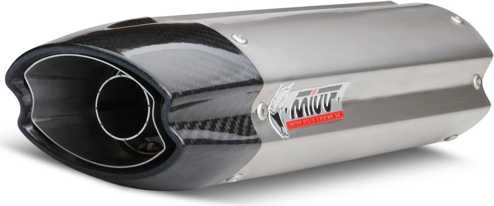 Auspuffendstück Mit Geräuschzulassung Suono Edelstahl Carbon - Mivv Kompatibel Mit Kawasaki Zx-10R (2007-2008)