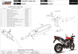 Auspuffendstück Mit Geräuschzulassung Suono Edelstahl Carbon - Mivv Kompatibel Mit Triumph Tiger 800 (2011-2016)