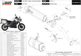 Auspuffendstück Mit Geräuschzulassung Speed Edge Stahl Schwarz Carbon - Mivv Kompatibel Mit Triumph Tiger 1200 Explorer (2016-2020)