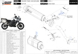 Exhaust Tip With Noise Certification Speed Edge Steel Black Carbon - Mivv Compatible With Triumph Tiger 1200 Explorer (2016-2020)