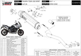 Auspuffendstück Mit Geräuschzulassung Speed Edge Stahl Schwarz Carbon - Mivv Kompatibel Mit Triumph Tiger 1050 Sport (2017-2020)