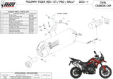 Auspuffendstück Mit Geräuschzulassung Oval Titan - Mivv Kompatibel Mit Triumph Tiger 900 - Gt - Pro (2021-2024)