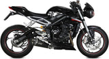 Exhaust Tip With Noise Certification Delta Race Steel Black Carbon - Mivv Compatible With Triumph Street Triple 765 R (2017-2022)
