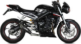 Auspuffendstück Ohne Katalysator Und Ohne Geräuschzulassung X-M5 Stahl Schwarz Carbon - Mivv Kompatibel Mit Triumph Street Triple 660 S (2017-2022)