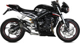 Uncatalysed Exhaust System Without Sound Certification X-M5 Steel Black Carbon - Mivv Compatible With Triumph Street Triple 765 R (2017-2022)