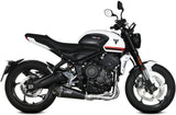 Komplette Auspuffanlage Ohne Katalysator Und Mit Geräuschzulassung Delta Race Stahl Schwarz Carbon - Mivv Kompatibel Mit Triumph Trident 660 (2021-2024)