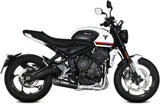 Komplette Auspuffanlage Ohne Katalysator Und Ohne Geräuschzulassung X-M5 Stahl Schwarz Carbon - Mivv Kompatibel Mit Triumph Trident 660 (2021-2024)