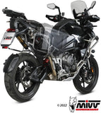 Auspuffendstück Mit Geräuschzulassung Dakar Stahl Schwarz - Mivv Kompatibel Mit Triumph Tiger 1200 Gt - Rally (2021-2024)