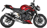 Komplette Auspuffanlage Ohne Katalysator Und Mit Geräuschzulassung Sr-1 Titan Schwarz - Mivv Kompatibel Mit Triumph Street Triple 765 R - Rs (2023-2024)