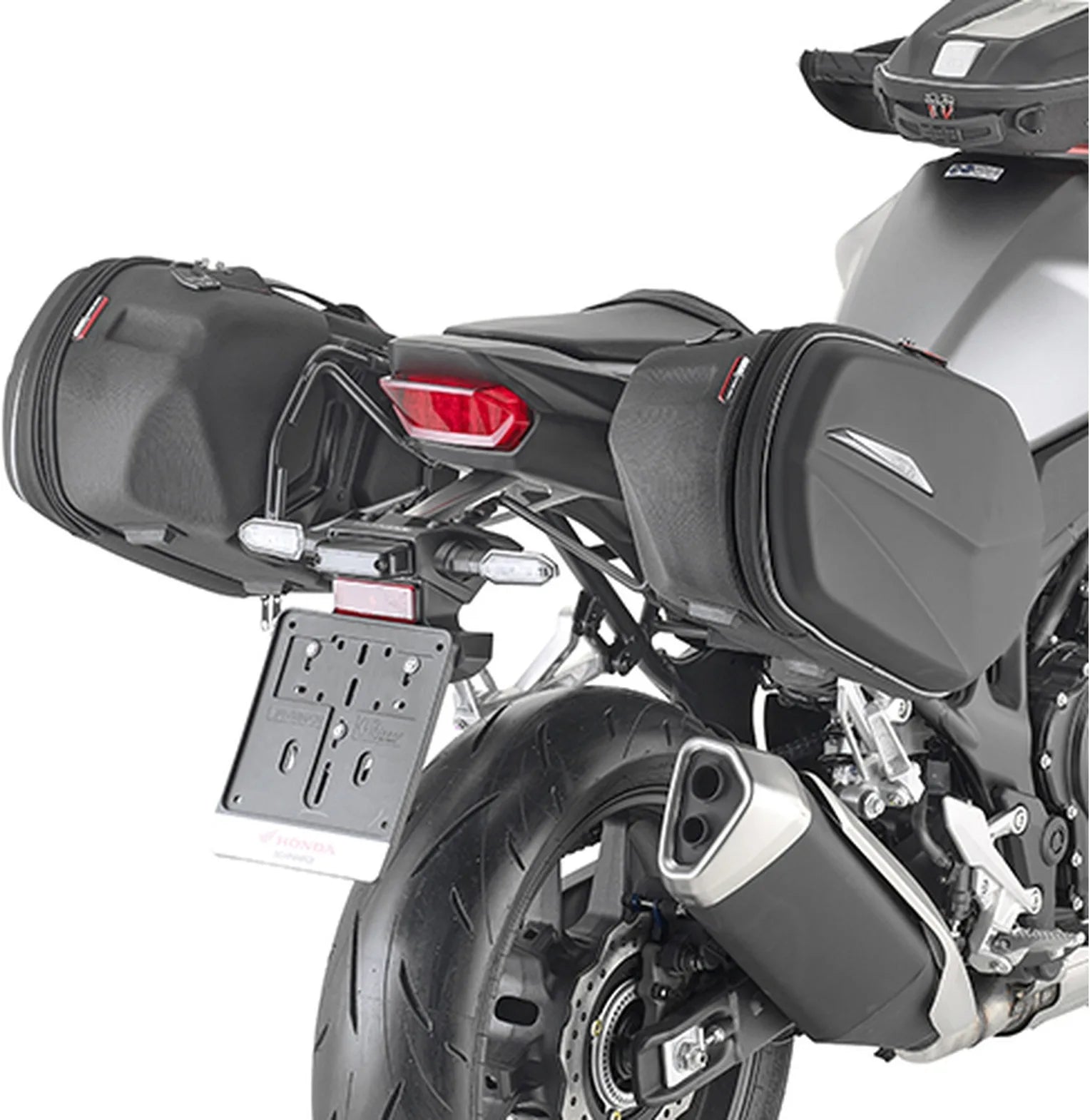 Satteltaschen Schwarz 60 Lt Nylon - Givi Kompatibel Mit Honda Cb 750 Hornet (2023-2024)