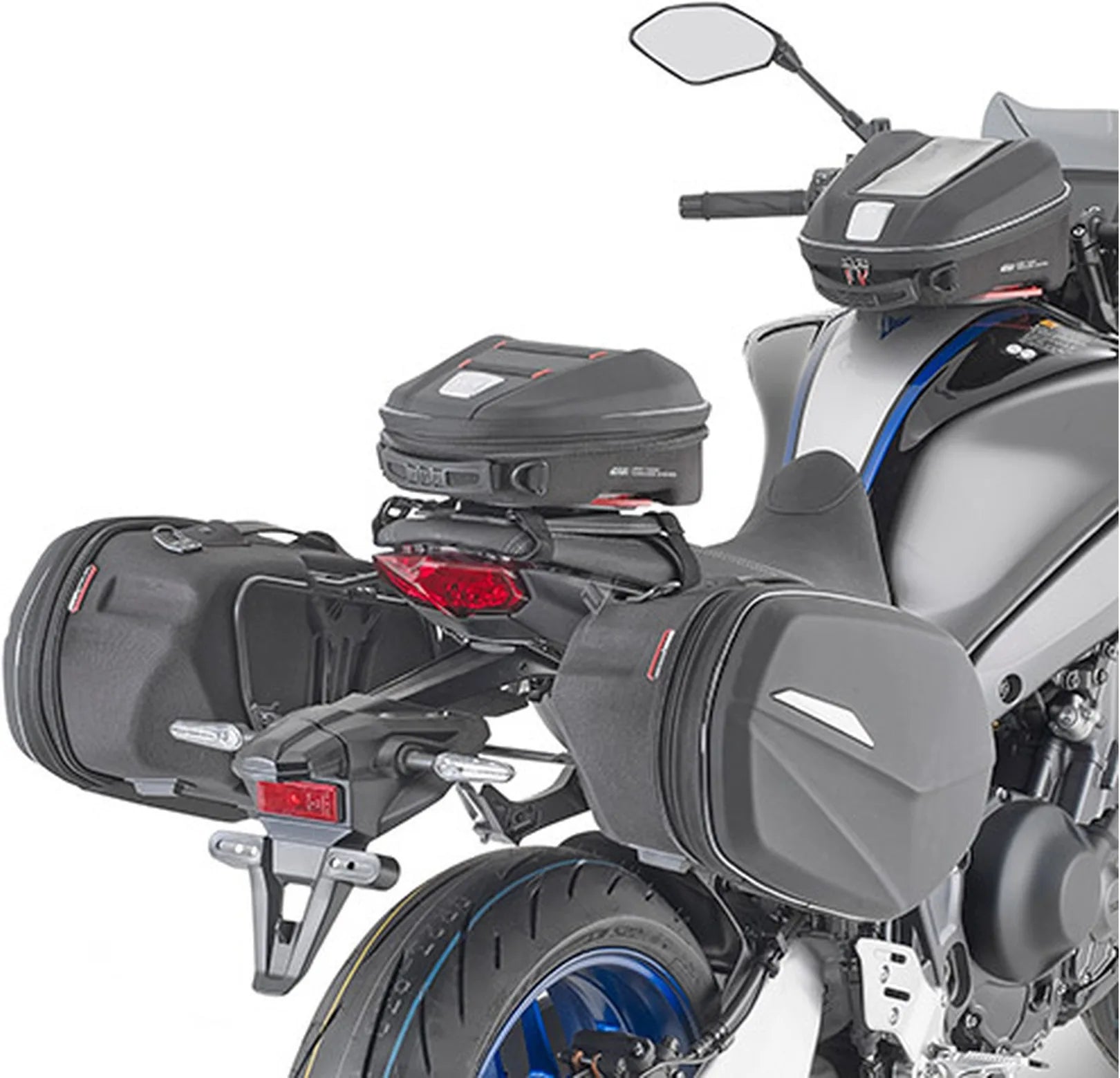 Satteltaschen Corium Schwarz 26 Lt Corium Nylon - Givi Kompatibel Mit Yamaha Mt-09 - Sp (2021-2023)
