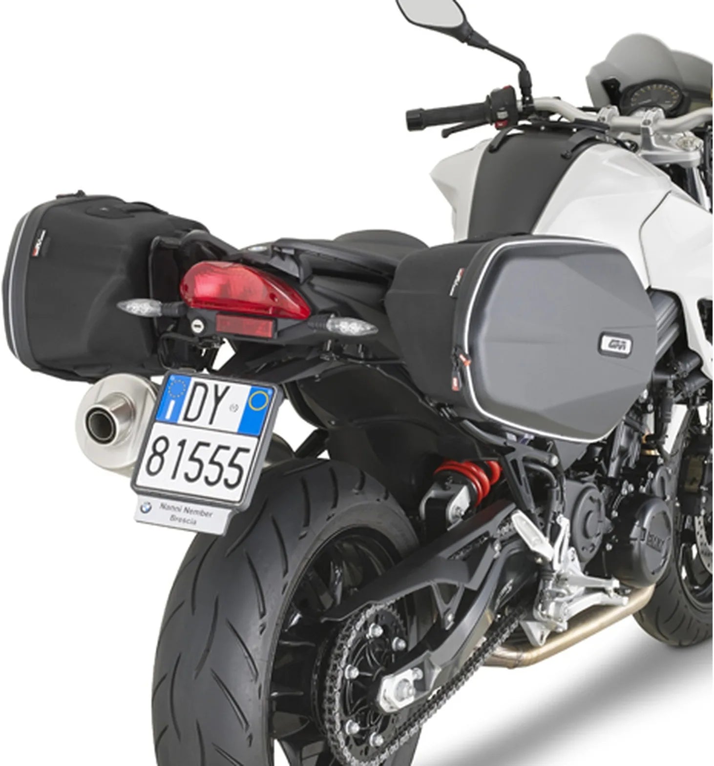Satteltaschen Corium Schwarz 32 Lt Corium Nylon - Givi Kompatibel Mit Bmw F 800 R (2015-2019)