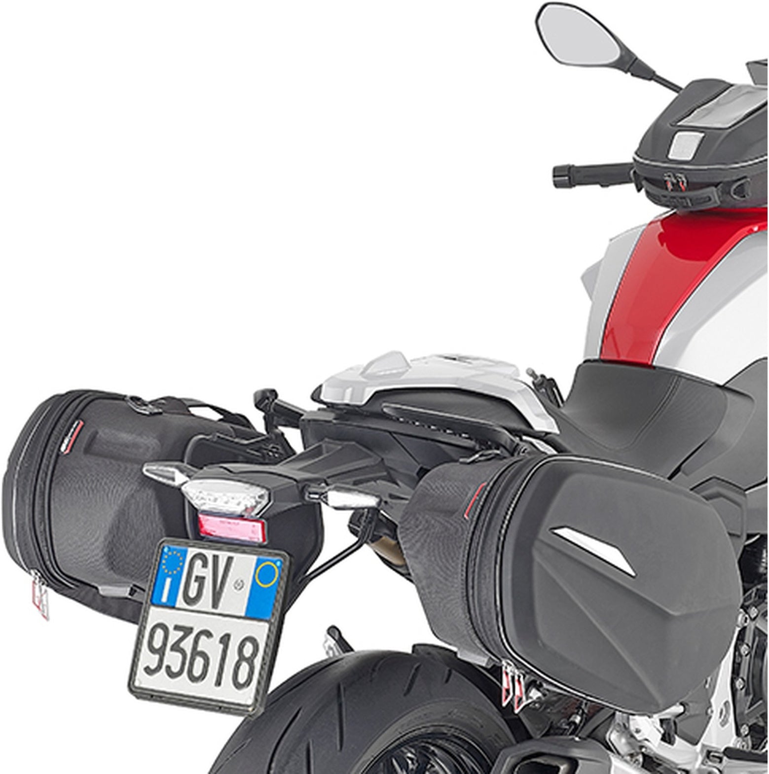 Black Side Bags - 60 Lt Nylon - Givi Compatible With Bmw F 900 R (2020-2024)