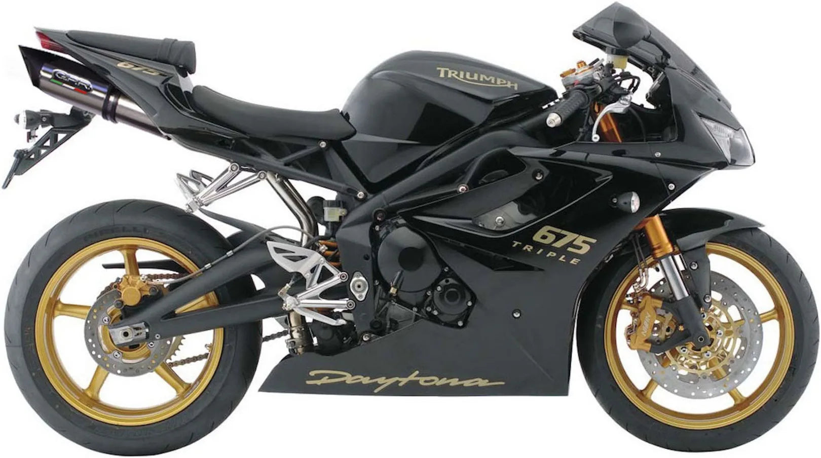 Katalysiertes Auspuffendstück Mit Geräuschzulassung Tiburon Titan - Gpr Kompatibel Mit Triumph Daytona 675 (2006-2008)